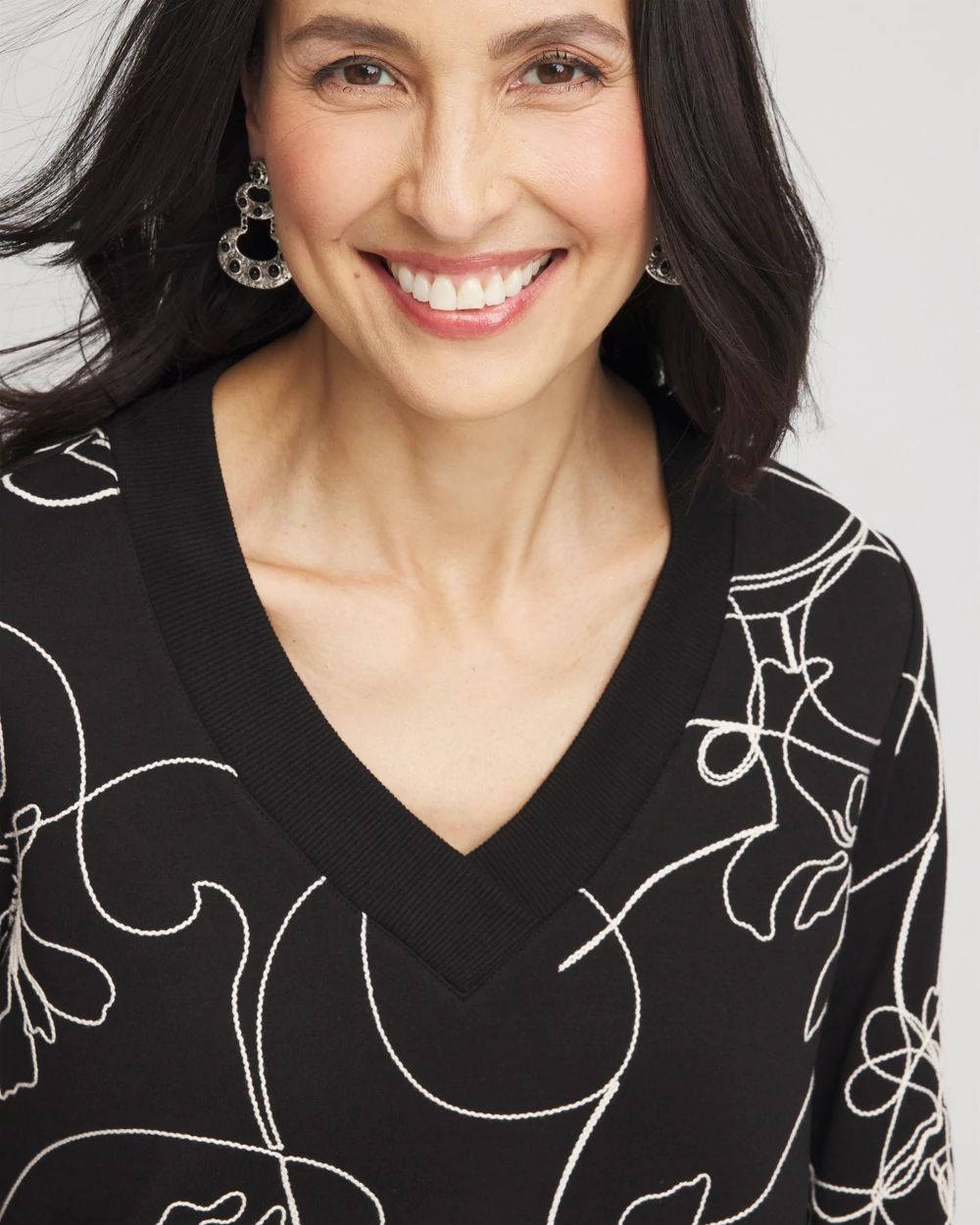 Zenergy® Double-Knit Embroidered Top | Chico's